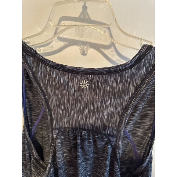 Athleta Womens Space Gray Racer Back Yoga Running Athletic Top Size Large - Picture 5 of 8